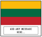 Lithuania Personalised Candle | Flag of Lithuania | Lithuanian Flag | Custom Lithuanian Message | Gift for Lithuanian Friend | Home Décor Etsy