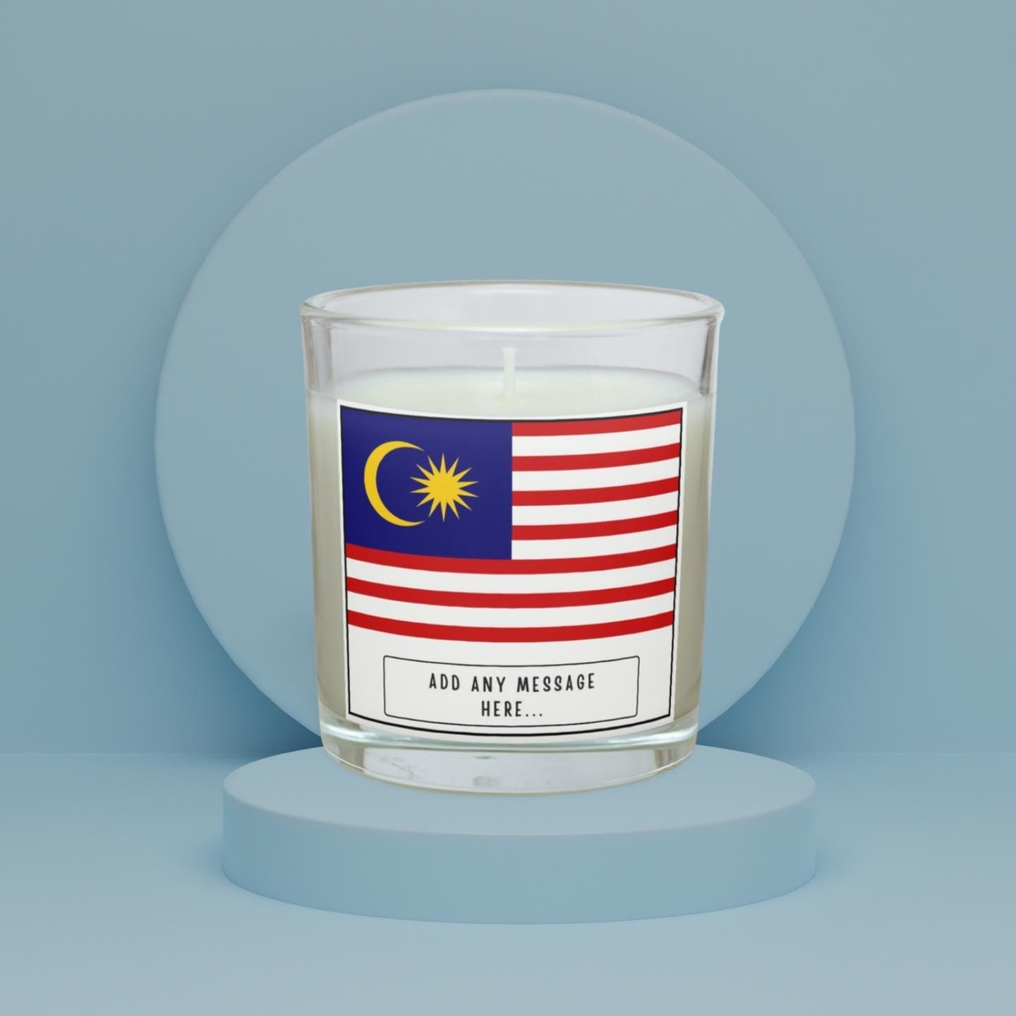 Malaysia Personalised Candle | Flag of Malaysia | Malaysian Flag | Custom Malaysian Gift | Gift for Malaysian | Malaysia Home Decor Candle Etsy