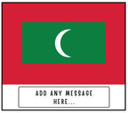 Maldives Personalised Candle | Flag of Maldives | Maldivian Flag | Custom Maldives Candles | Gift for Maldivian | Maldives Home Decor Gift Etsy