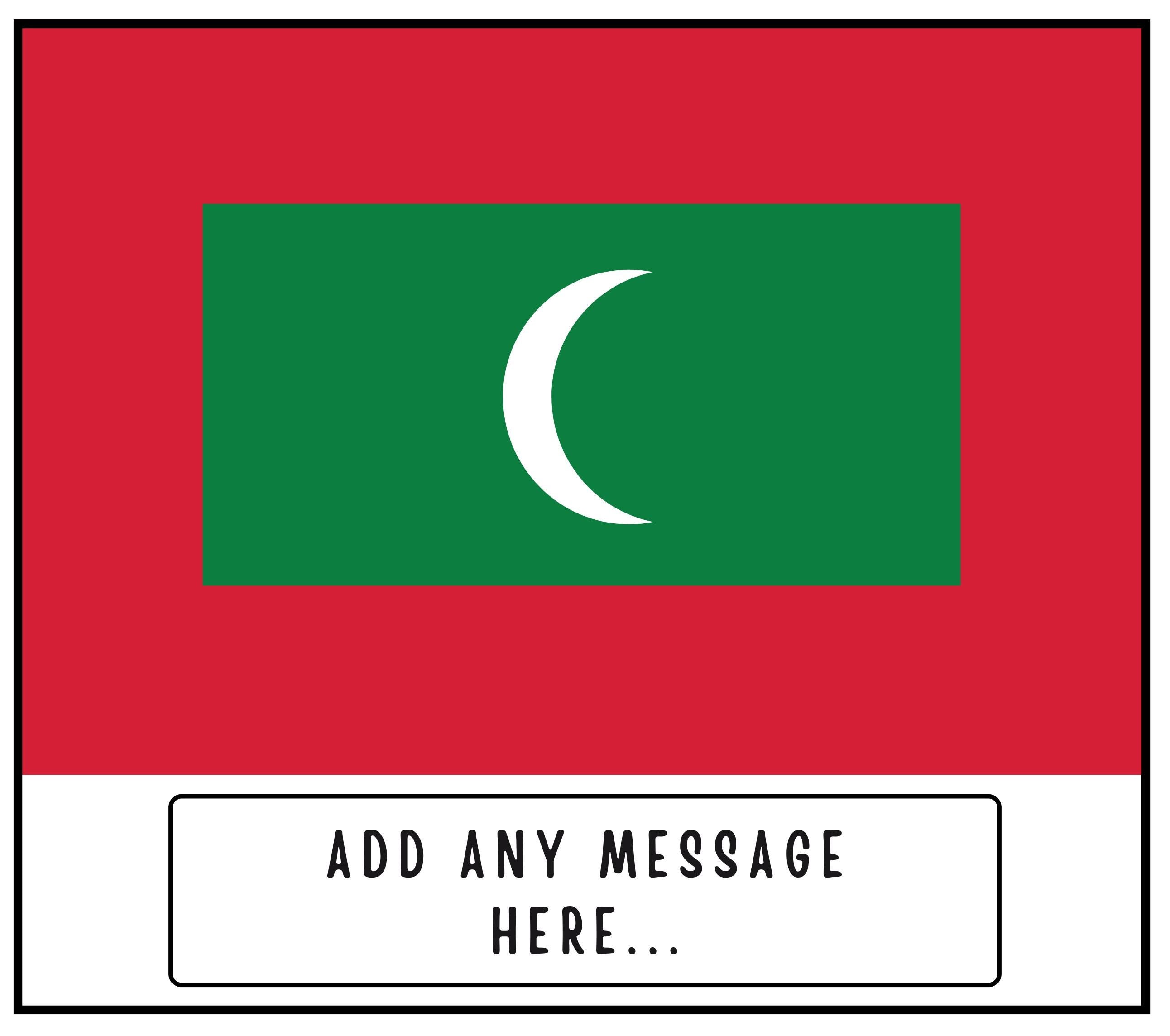 Maldives Personalised Candle | Flag of Maldives | Maldivian Flag | Custom Maldives Candles | Gift for Maldivian | Maldives Home Decor Gift Etsy