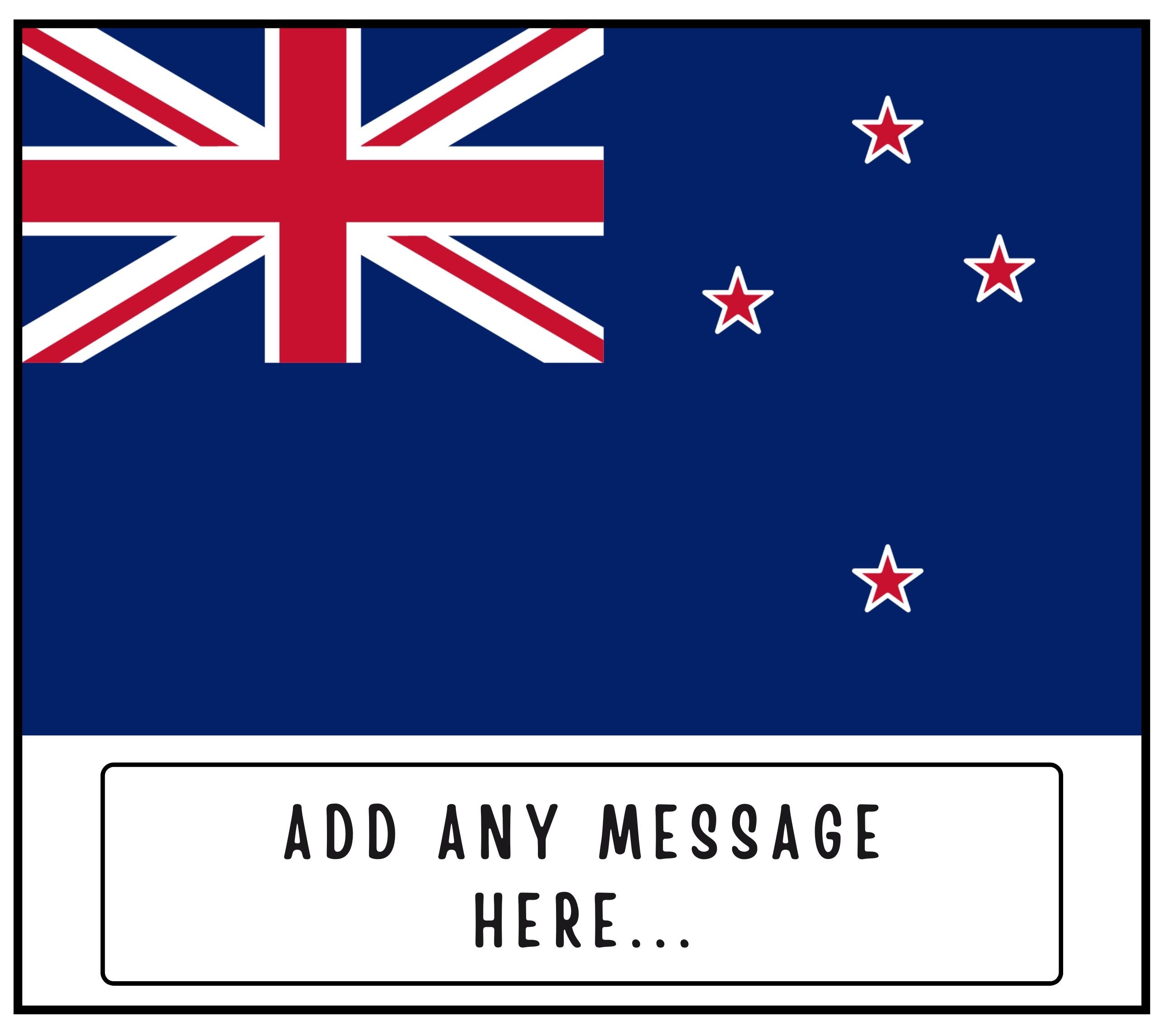 New Zealand Personalised Candle | Flag of New Zealand | Custom Message New Zealand Gift | New Zealand Message | New Zealand Home Decor Gift Etsy