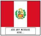 Peru Personalised Candle | Flag of Peru | Peruvian Flag | Custom Message Peru | Gift for Peruvian | Custom Message Peru | Peru Home Decor Etsy