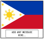 Philippines Personalised Candle | Flag of Philippines | Filipino Flag Gift | Custom Filipino Message | Filipino Gift |Philippines Home Decor Etsy