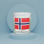 Norway Personalised Candle | Flag of Norway | Norwegian Flag | Gift for Norwegian | Custom Norwegian Message | Norwegian Home Decor | Norway Etsy