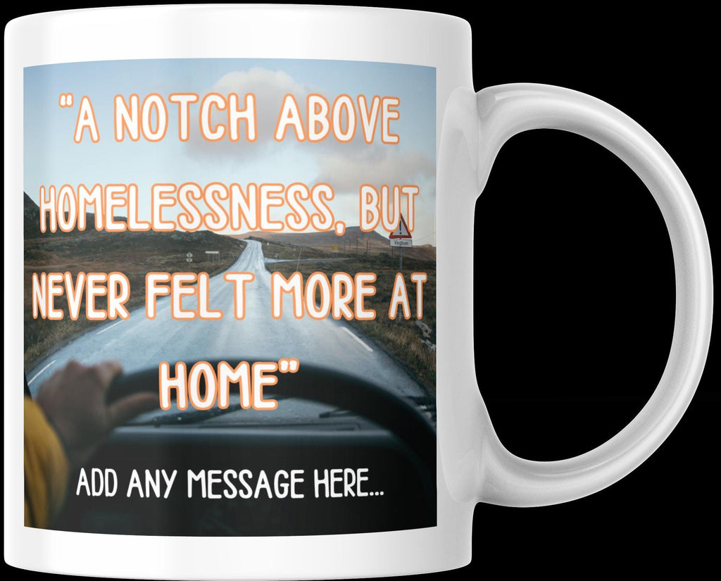 Personalised Vanlife Quote Mug | Funny Camper Gift | Scenic Road Design | Custom Message | UK Motorhome Present | Quote Gift | Novelty Mug Etsy