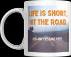 Personalised Vanlife Quote Mug | Scenic Road Design | Custom Message | Campervan Gift | UK Motorhome Present | Caravan Gift | Road Trip Etsy