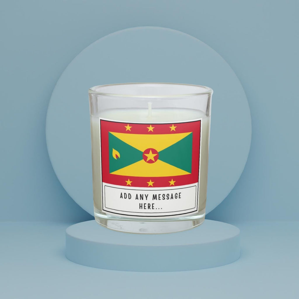 Grenada Personalised Candle | Flag of Grenada | Grenadian Flag | Custom Message Grenada Gift | Gift for Grenadian | Grenada Home Decor Gift Etsy