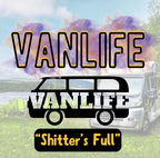 Funny Personalised Vanlife Mug | Shitters Full Camper Gift | Scenic Lake & Mountain Design | Custom Message | UK Motorhome Present Etsy