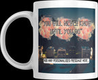 Personalised Vanlife Quote Mug | You Will Never Know Until You Go | Night Camper Scene | Custom Message | UK Campervan Gift | Traveller Gift Etsy