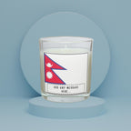 Nepal Personalised Candle | Nepal Flag | Nepali Flag Gift | Custom Nepali Candle | Gift for Nepalese | Nepalese Message | Nepal Home Decor Etsy
