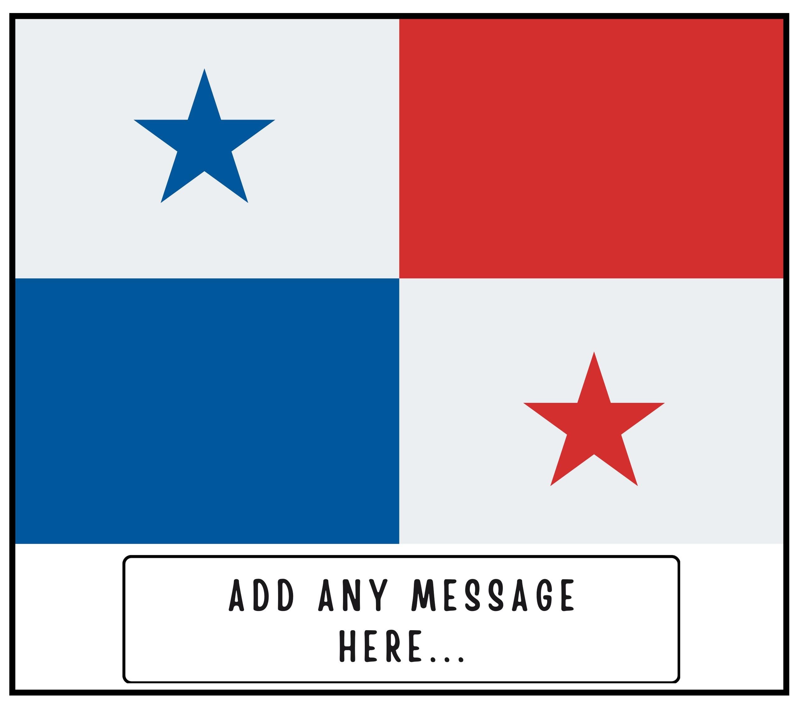 Panama Personalised Candle | Panama Flag | Panamanian Flag | Custom Panamanian Message | Panama Message Candle | Panama Home Decor Gifts Etsy