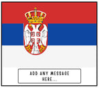 Serbia Personalised Candle | Flag of Serbia | Serbian Flag Candle | Gift for Serbian | Custom Serbian Message | Serbia Home Decor | Serbian Etsy
