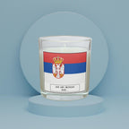 Serbia Personalised Candle | Flag of Serbia | Serbian Flag Candle | Gift for Serbian | Custom Serbian Message | Serbia Home Decor | Serbian Etsy