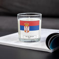 Serbia Personalised Candle | Flag of Serbia | Serbian Flag Candle | Gift for Serbian | Custom Serbian Message | Serbia Home Decor | Serbian Etsy
