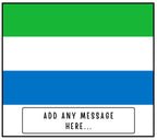 Sierra Leone Personalised Candle | Flag of Sierra Leone | Custom Sierra Leone Message | Gift for Sierra Leone | Sierra Leone Home Decor Gift Etsy