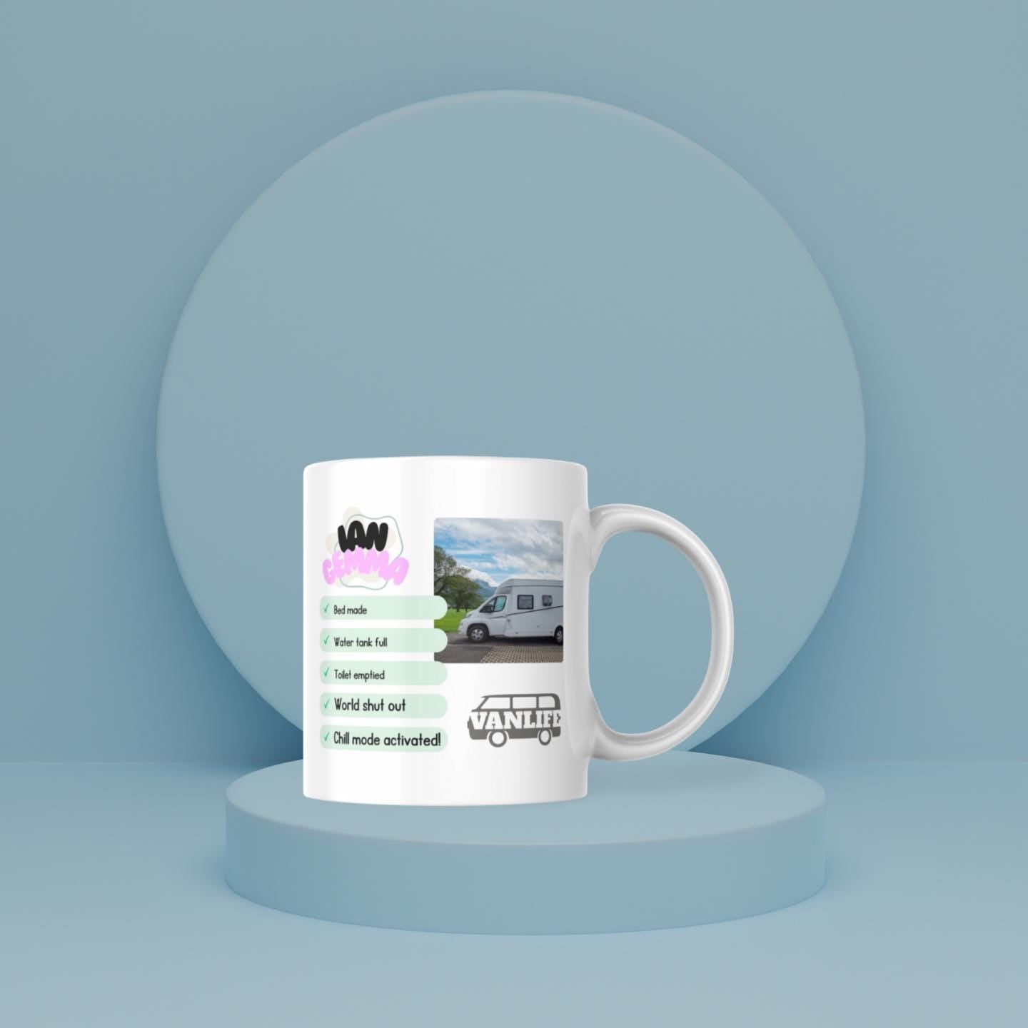 Personalised Motorhome Photo Mug | Add Any Image & Message | Funny Camper Gift | UK Vanlife Present | Caravan | Campervan | Novelty Mug Etsy