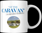 Personalised Caravan Photo Mug | At the Caravan Design | Add Your Own Image & Message | Funny Caravan Gift | UK Camping Present | Novelty Etsy
