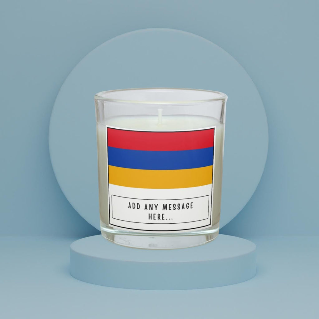 Armenia Personalised Candle | Armenia Flag | Armenian Flag Gift | Custom Armenia Message Gift | Gift for Armenian | Armenian Home Decor Gift Etsy