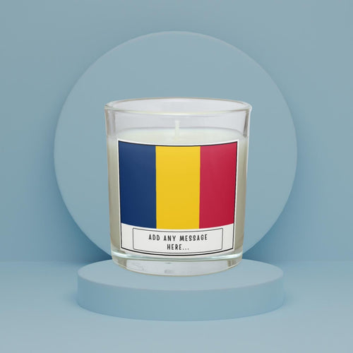 Chad Personalised Candle | Flag of Chad | Chadian Flag | Custom Chadian Message | Gift for Chadian Friend | Chad Home | Chad Home Decor Gift Etsy