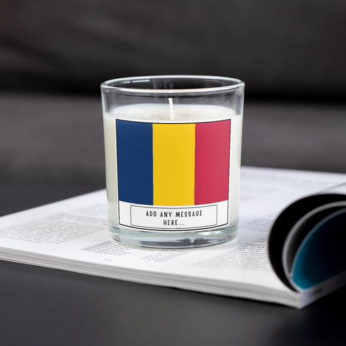 Chad Personalised Candle | Flag of Chad | Chadian Flag | Custom Chadian Message | Gift for Chadian Friend | Chad Home | Chad Home Decor Gift Etsy