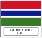 Gambia Personalised candle | Flag of Gambia | Gambian Flag | Custom Gambian Message | Gift for Gambian | Gambian Home Decor | Gambia Candle Etsy