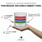 Gambia Personalised candle | Flag of Gambia | Gambian Flag | Custom Gambian Message | Gift for Gambian | Gambian Home Decor | Gambia Candle Etsy
