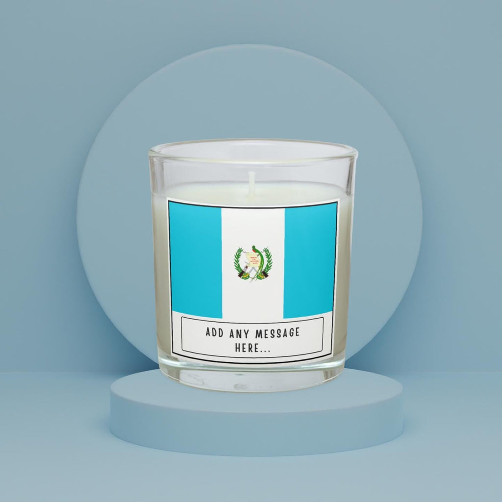 Guatemala Personalised Candle | Flag of Guatemala | Guatemalan Flag | Custom Guatemala Message | Gift for Guatemalan | Guatemalan Home Decor Etsy