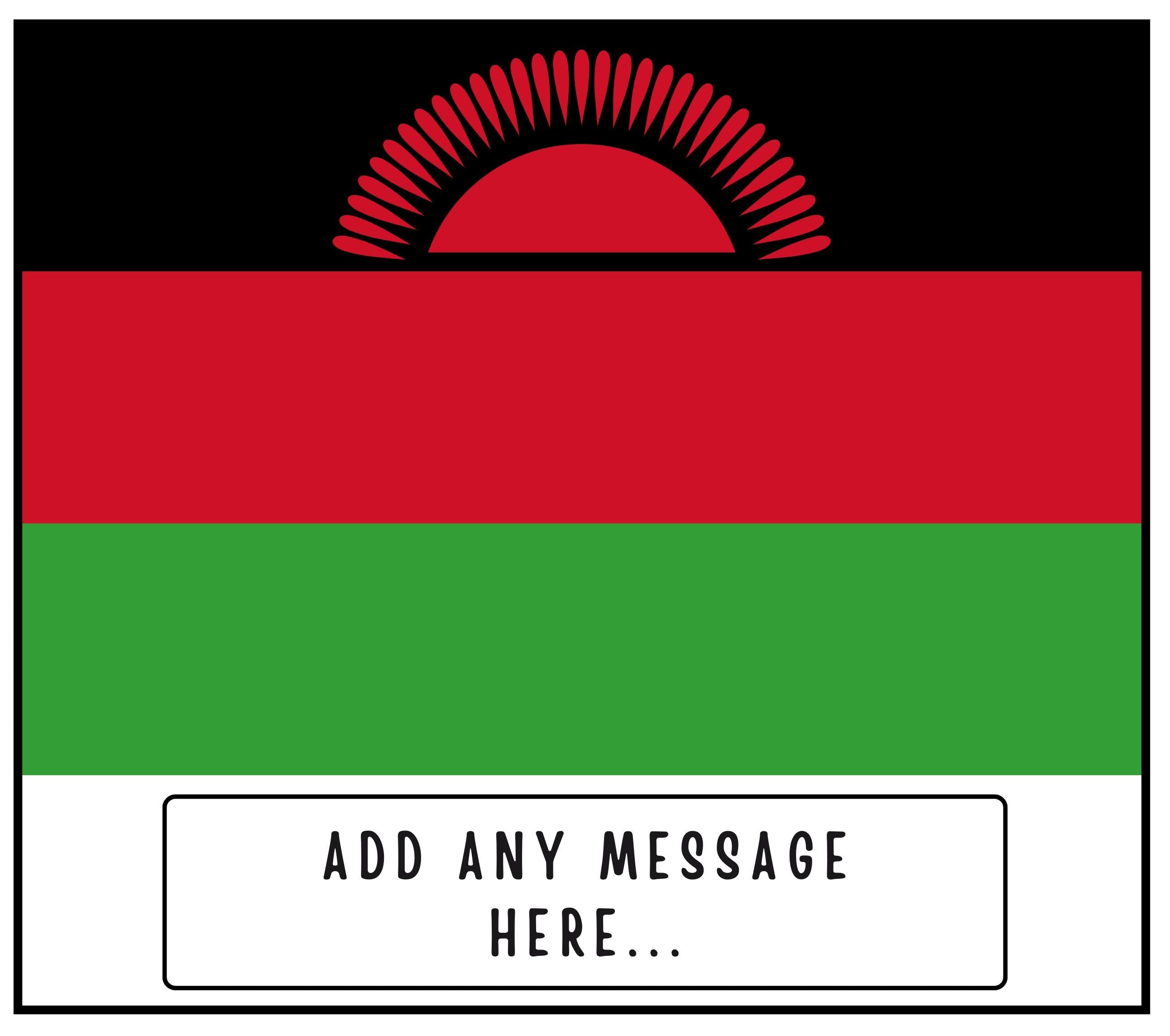 Malawi Personalised Candle | Flag of Malawi | Malawian Flag | Custom Malawian Message | Gift for Malawian | Malawian Home Decor Candle Gift Etsy