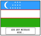 Uzbekistan Personalised Candle | Uzbek Flag | Custom Uzbek Message Candle | Gift for Uzbek | Uzbekistan Home Decor | Uzbek Heritage Candle Etsy
