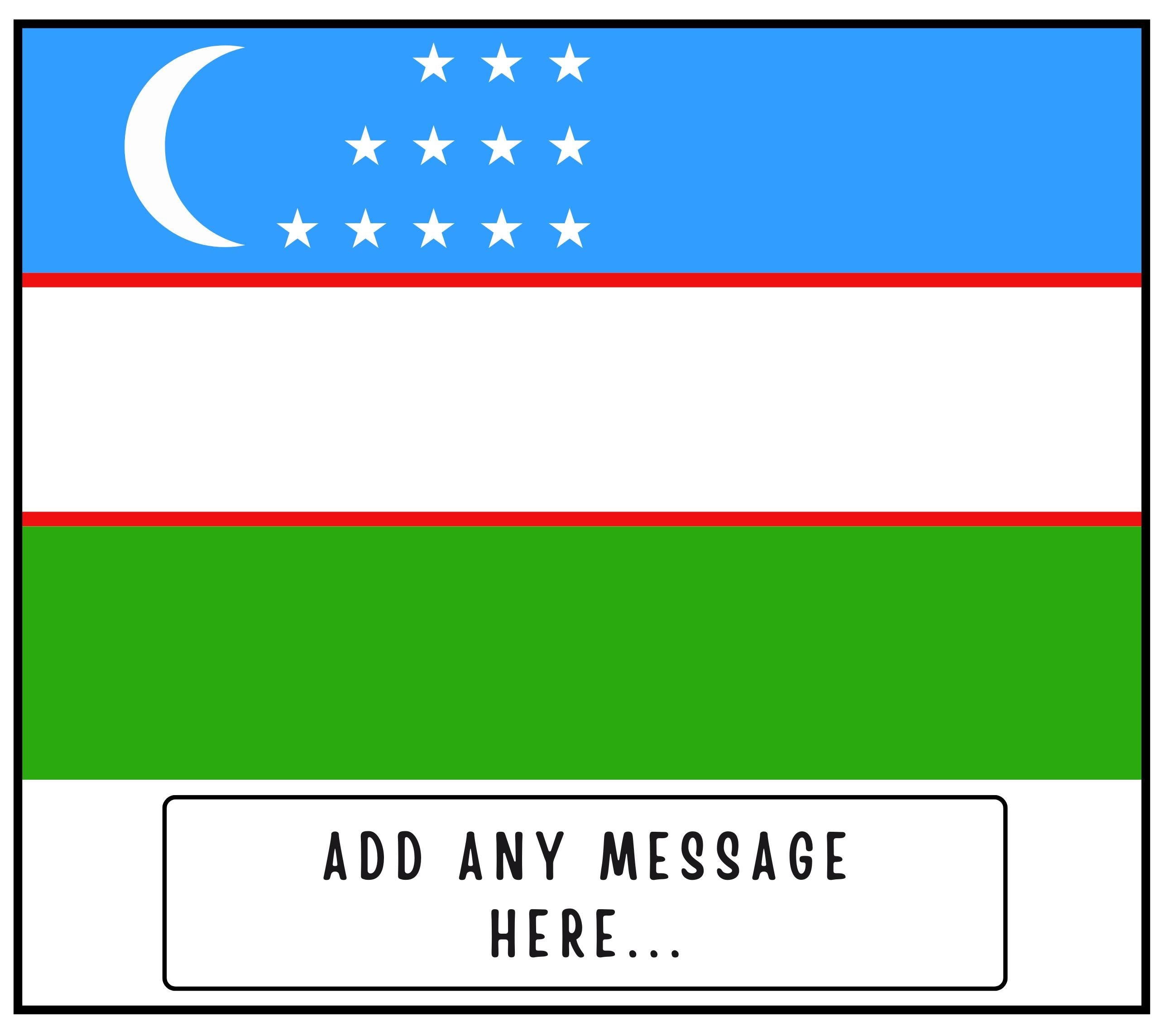 Uzbekistan Personalised Candle | Uzbek Flag | Custom Uzbek Message Candle | Gift for Uzbek | Uzbekistan Home Decor | Uzbek Heritage Candle Etsy