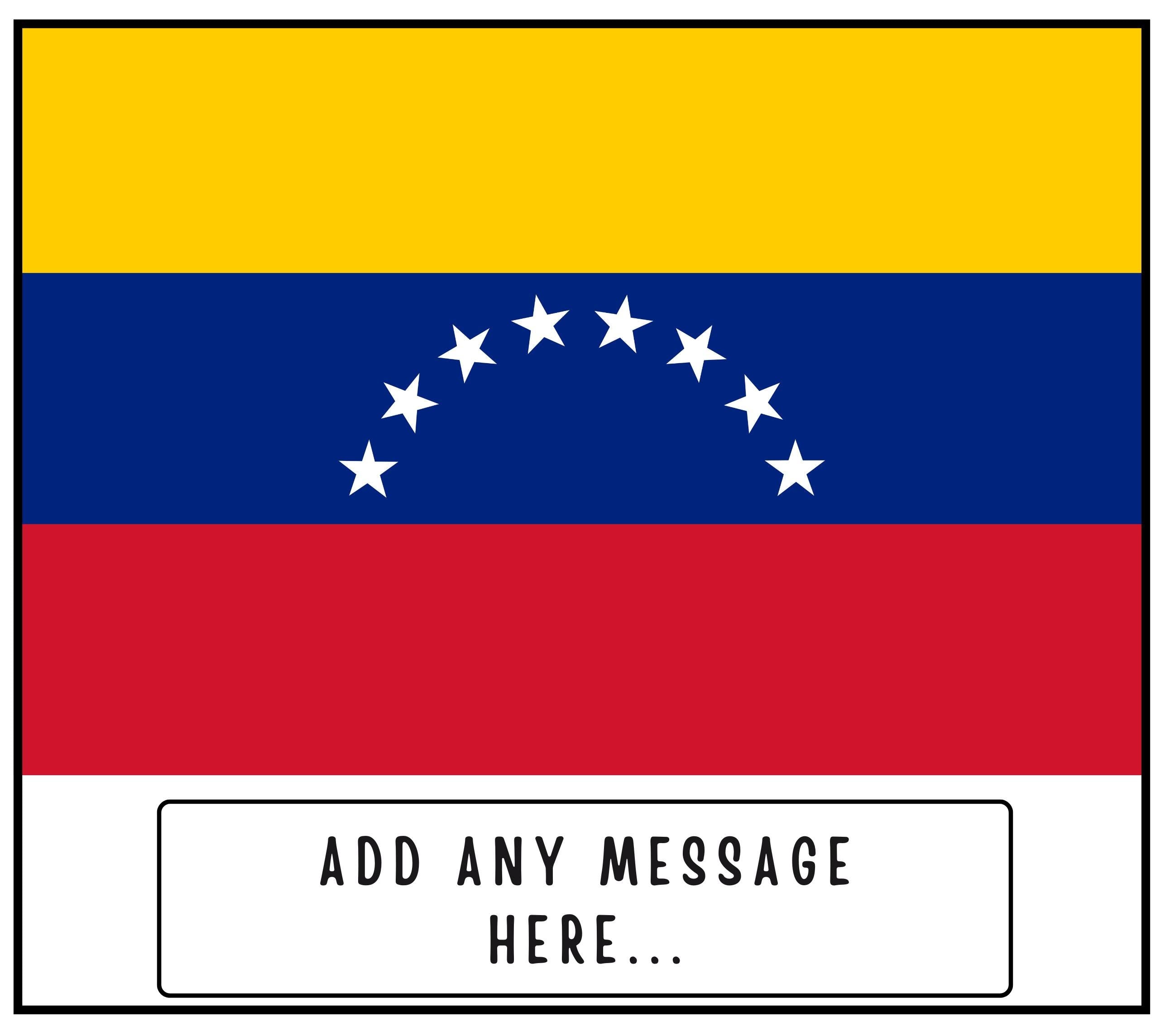 Venezuela Personalised Candle | Venezuelan Flag Gift | Custom Venezuelan Message | Gift for Venezuelan | Venezuela Home Decor Candle Gift Etsy