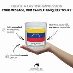 Venezuela Personalised Candle | Venezuelan Flag Gift | Custom Venezuelan Message | Gift for Venezuelan | Venezuela Home Decor Candle Gift Etsy