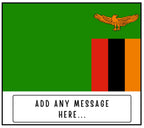 Zambia Personalised Candle | Flag of Zambia | Zambian Flag | Custom Message Zambian Candle | Gift for Zambian | Zambia Home Decor | Zambian Etsy