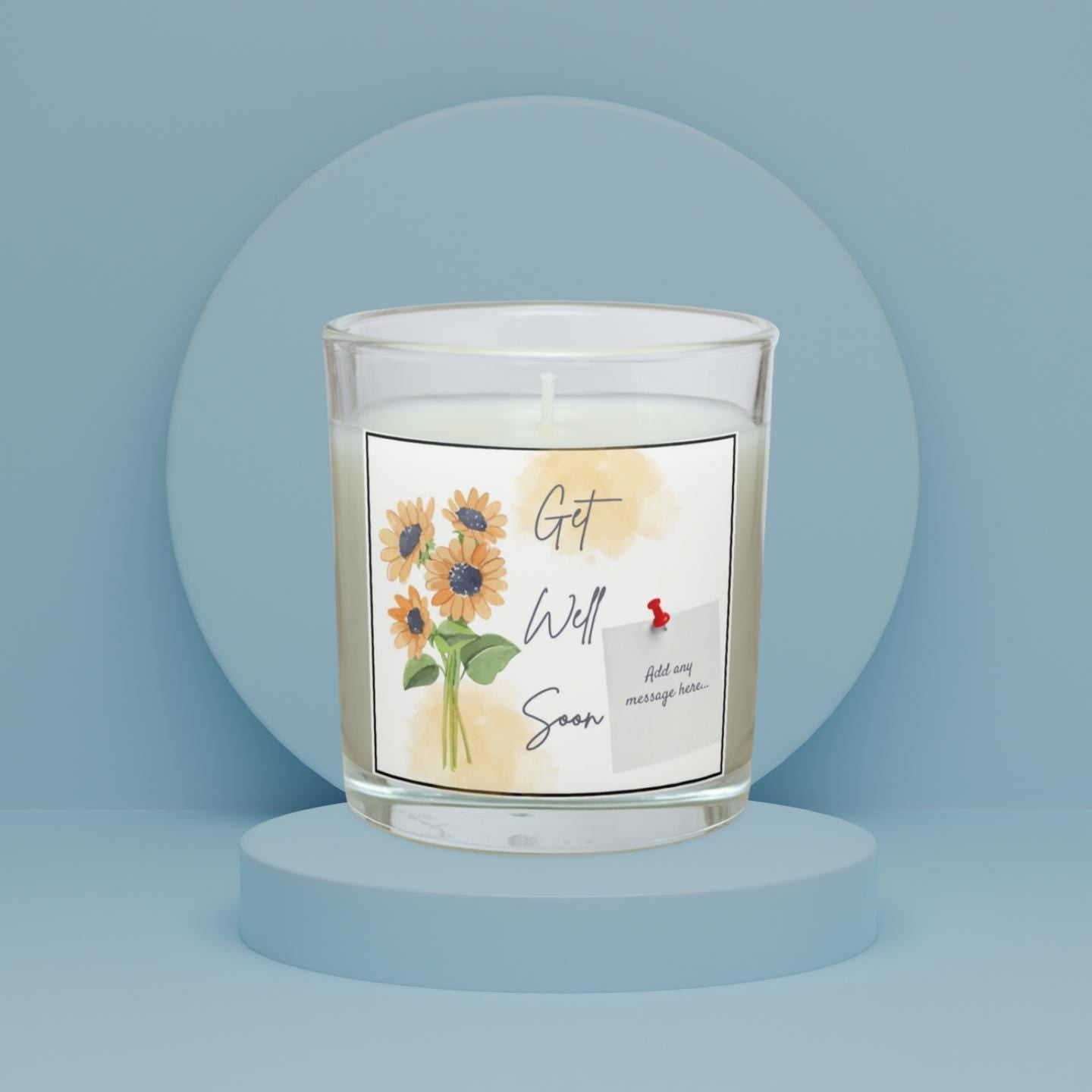 Get Well Soon Personalised Candle | Illness Recovery Gift for Her | Custom Sympathy Message Candle | Hospital Discharge | Thinking of You Etsy