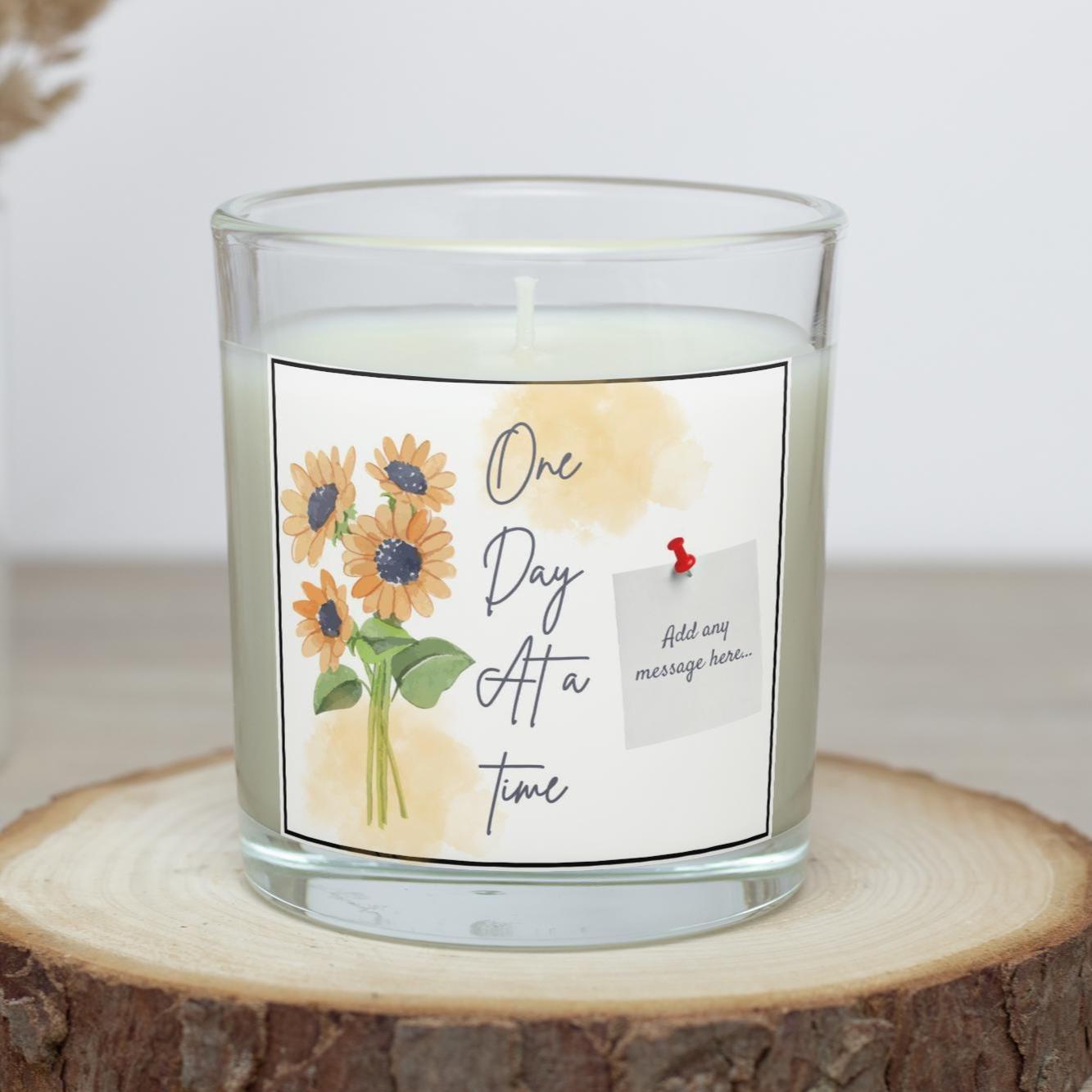 One Day at a Time Recovery Gift | Get Well Soon Message Candle | Thinking of You | Emotional Support Gift | Comfort Message Gift | Soy Wax Etsy