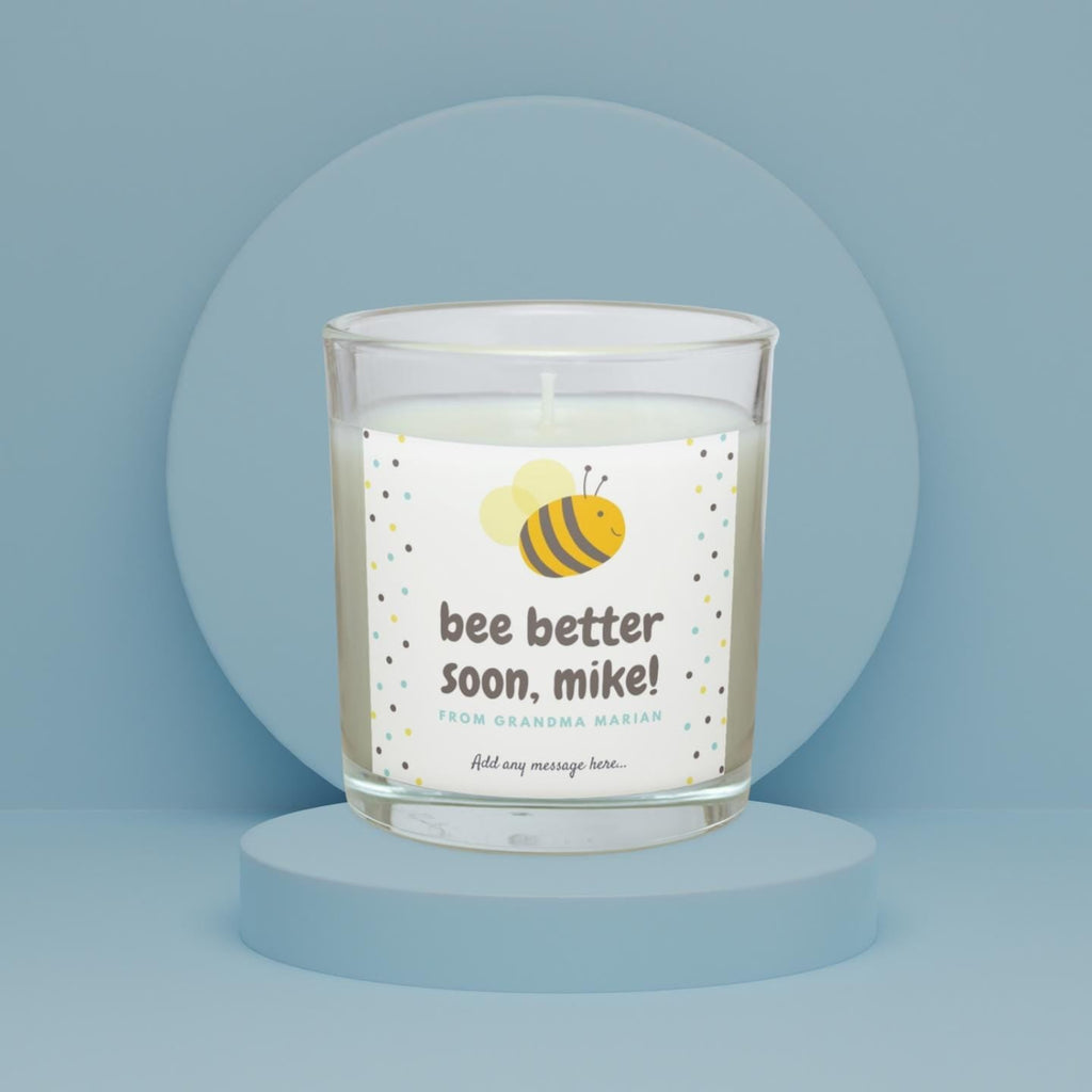 Get Better Soon Candle | Get well Soon Gift for Him | Get well Soon Message | Thinking of You Male | Illness Recovery | Sick Leave for Him Etsy