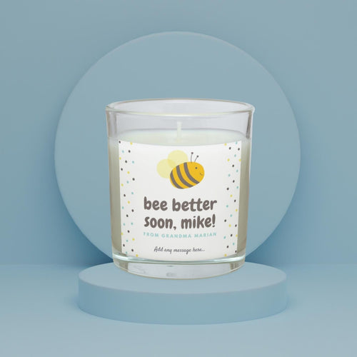 Get Better Soon Candle | Get well Soon Gift for Him | Get well Soon Message | Thinking of You Male | Illness Recovery | Sick Leave for Him Etsy