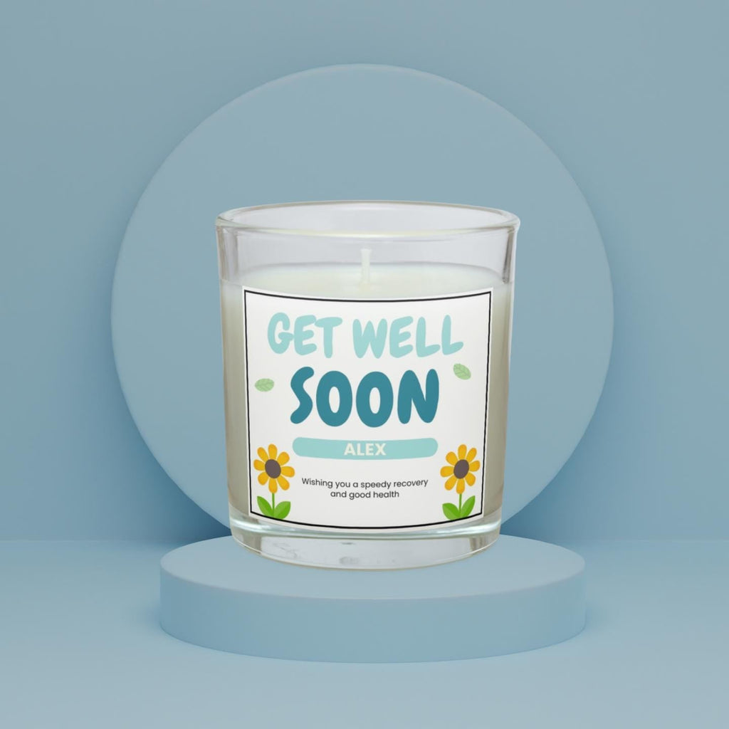 Get Well Soon Gift for Him | Personalised Get Well Candle | Support Gifts for Him | Thinking of You | Hospital Recovery Candle Gifts for Him Etsy