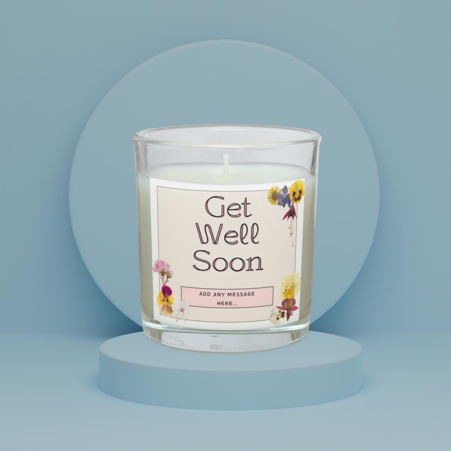 Get Well Soon Gift for Her | Custom Message Jar Candle | Thinking of You Gift | Recovery Gift | Family | Friend | Work Colleague Candle Gift Etsy