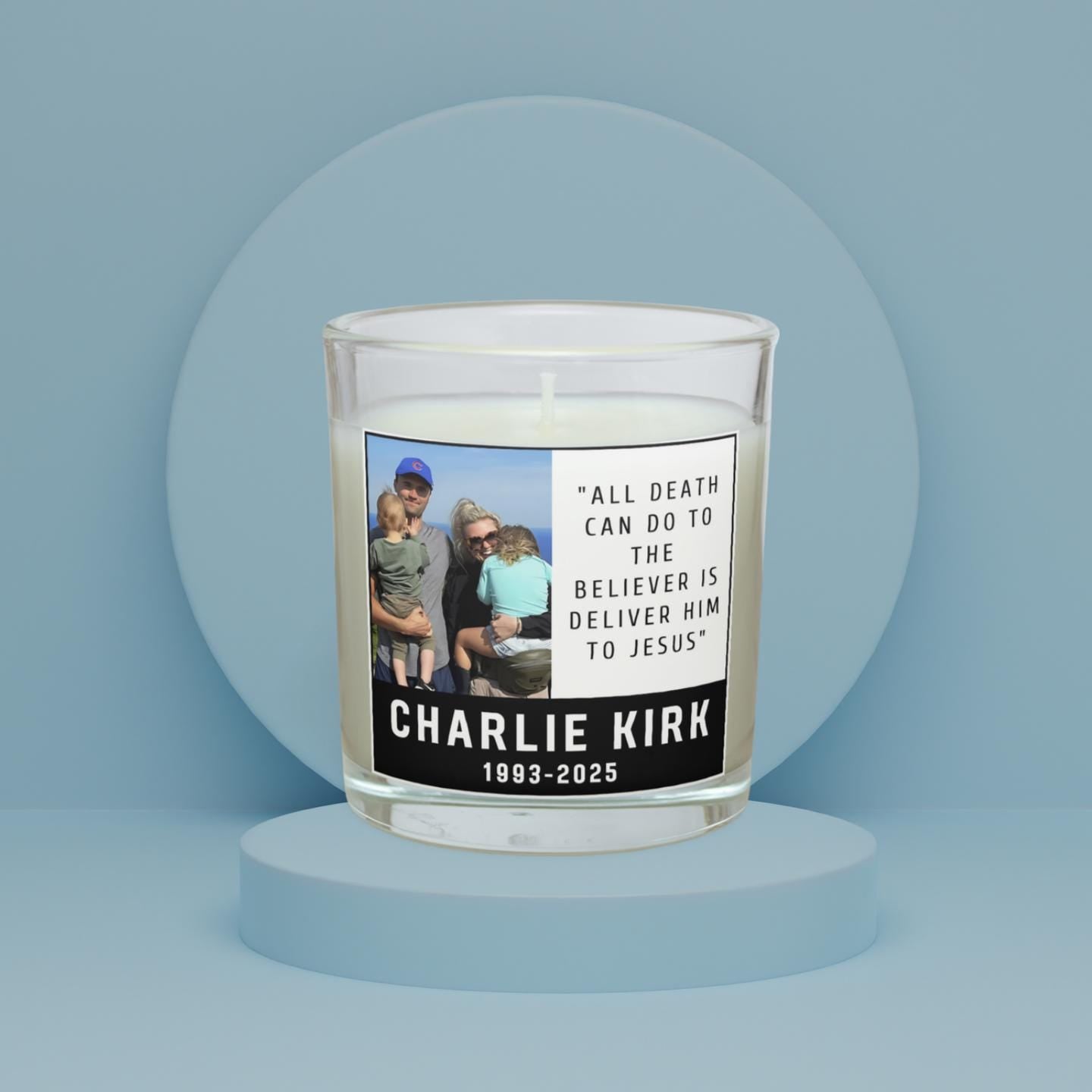 Charlie Kirk Religious Personalised Candle | Custom Charlie kirk Spiritual Candle | Charlie Kirk Remembrance Quote | Charlie Kirk Tribute Etsy