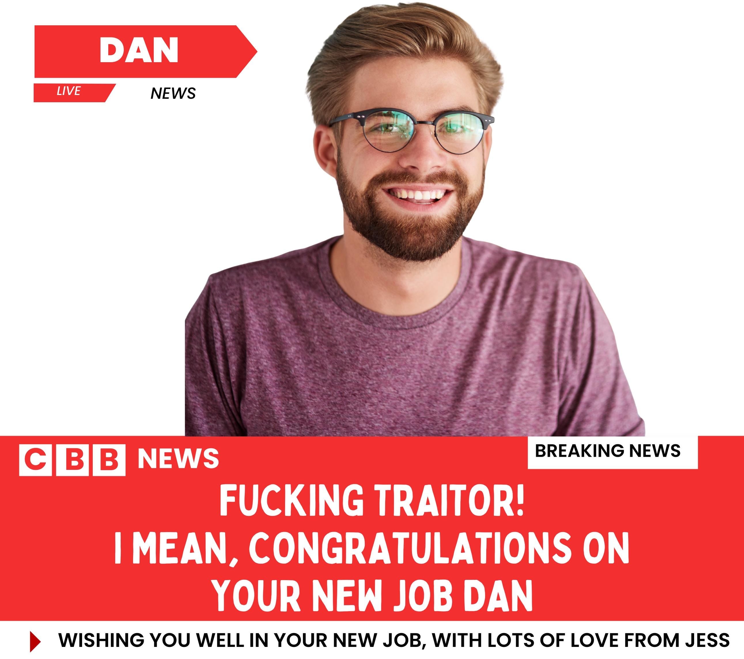 Funny New Job Candle Gift: Novelty News Photo Message New Job Gift | Personalised Leaving Gift Etsy