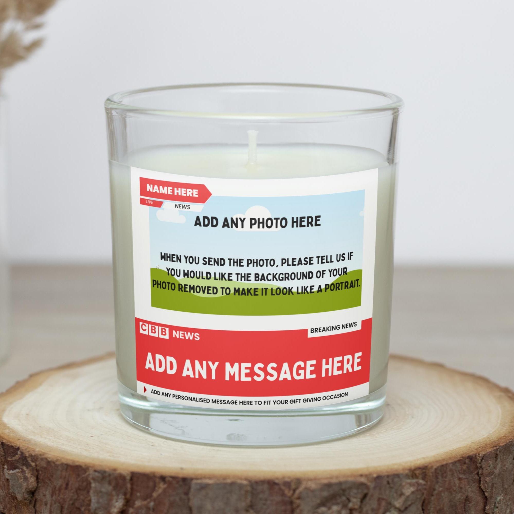 16th Birthday Photo & Message Personalised Candle | Happy 16th Custom Birthday Gift | Novelty News Style Soy Wax Candle Etsy