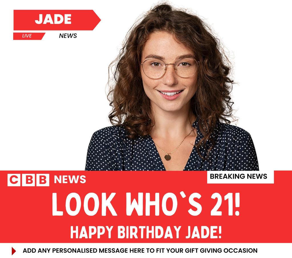 21st Birthday Personalised Candle | Novelty News Style Photo Message Gift | Happy 21st Birthday Soy Wax Candle Etsy