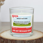 21st Birthday Personalised Candle | Novelty News Style Photo Message Gift | Happy 21st Birthday Soy Wax Candle Etsy
