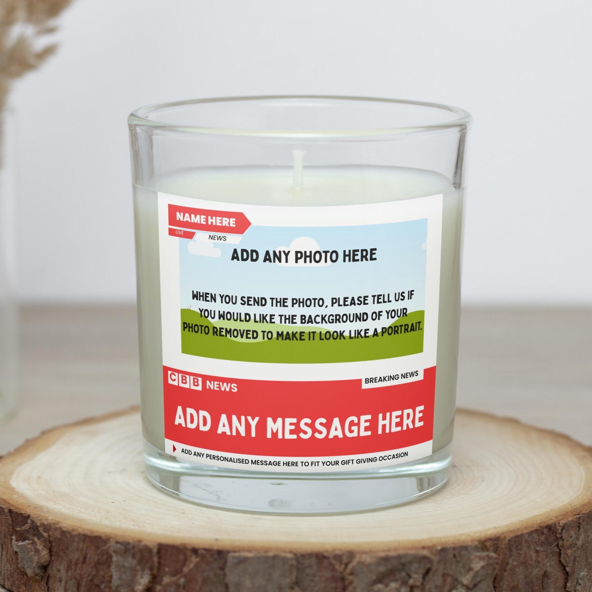 21st Birthday Personalised Candle | Novelty News Style Photo Message Gift | Happy 21st Birthday Soy Wax Candle Etsy