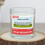 Happy 50th Birthday Personalised Soy Wax Candle | Funny News Style 50th Birthday Gift | 50thBirthday Photo & Message Candle Etsy
