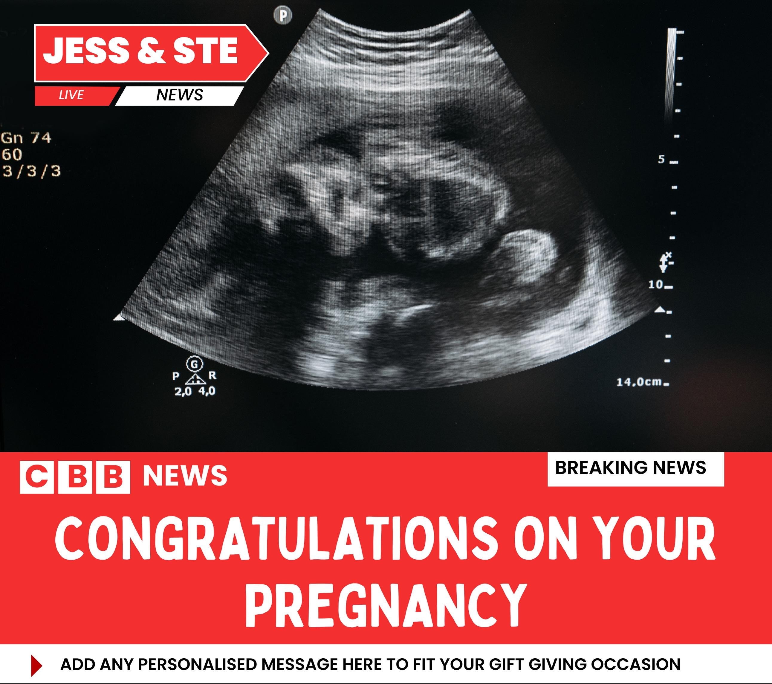 Baby Scan Ultrasound Photo & Message Personalised Candle | Expecting Parents News Novelty Gift Etsy