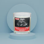 Baby Scan Ultrasound Photo & Message Personalised Candle | Expecting Parents News Novelty Gift Etsy