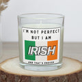 Irish Flag Personalised Candle | Proud to be Irish Gift | Custom Irish Message Soy Wax Candle | Ireland Home Decor Candle Etsy