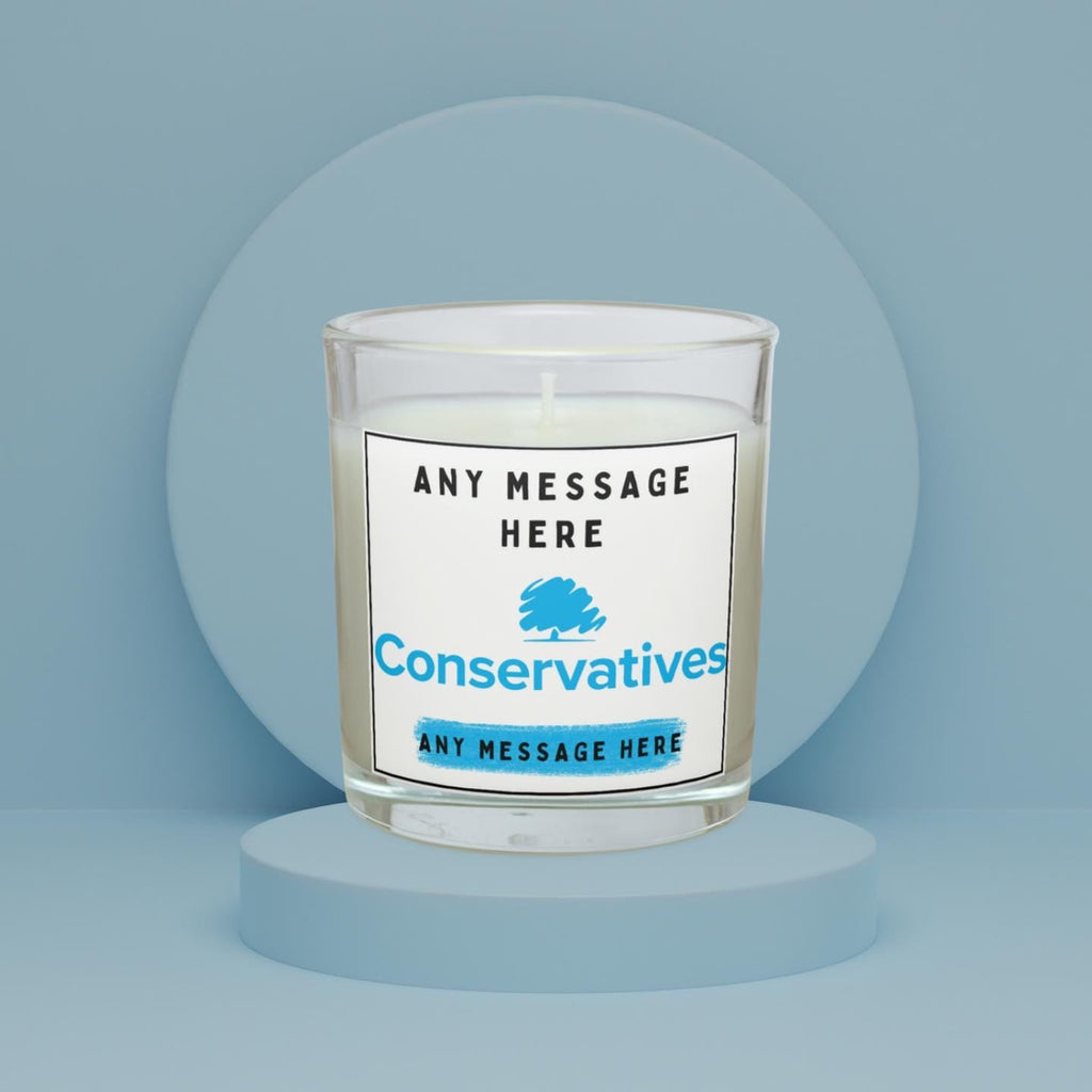 Conservatives Party Personalised Candle: Custom Message Tory Gift | The Conservative Party Message Soy Wax Candle Gift Etsy